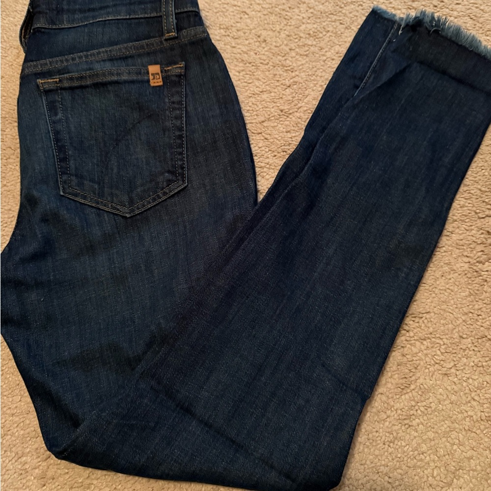 Women's Dark Blue Skinny Ankle Jeans